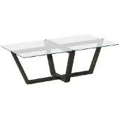 Skye Decor Salontafel Amalfi | glas zwart 105x35x65 cm salontafels | NADUVI