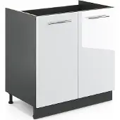 Vicco Fame-Line Wastafelkast – 80 cm zonder werkblad Wit Hoogglans