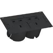 Bachmann 929.004 Stopcontact (onderbouw) Kinderbeveiliging IP20 Zwart