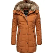 MARIKOO Wintermantel bruin / zwart