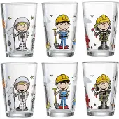 Ritzenhoff & Breker Kindergläser Berufe Jungen 205 ml Set van 6