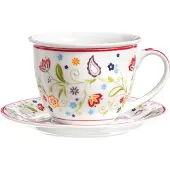Ritzenhoff & Breker Milchkaffee Tasse mit Untertasse Shanti 350 ml