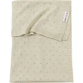 Meyco Baby Ajour ledikant deken - bamboe - soft sand - 100x150cm - 0.3 TOG