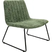 Kick Collection fauteuil James - Design - Verticale gestreepte stiksels - Groen