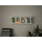 Emob Woody Boekenplank | 100% Melamine Laag | 18mm Dik | 120cm x 33 | Wit
