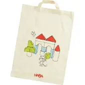 Haba bouwstenen set kleurrijk 46-delig houten speelgoed voor kinderen.