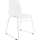 Kick Collection Kick tuinstoel - Kunststof zitting - Metalen frame - Wit