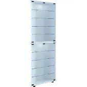 VCM Vecko Maxi vitrinekast Hoek met 2 glazen deurenwit.