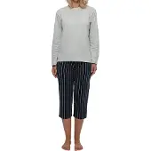 Schiesser Pyjama 'Organic Cotton' grijs