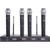 Pulsar Microfoon PLL-400 UHF 4 kanalen (4 handmicrofoons), Microfoon