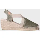 Toni pons Espadrilles Dames Triton Groen Textiel | Maat 45