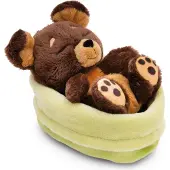 Nici Hond Slaapt In Mand Teddy 12 Cm Bruin Kinderen