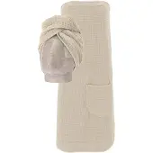 Vossen Spa-Comfort Set - Lichte Turban en Spa-Dress in Elegant Tibet