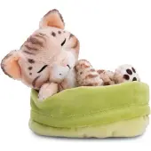 Nici Kat Slaapt In Mand Teddy 12 Cm