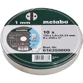 Metabo Doorslijpschijven in blik (10 st.) | Ø 125x1,0x22,23 - 616359000