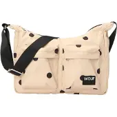 Wouf Schoudertas 'Deauville' beige / zwart