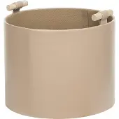 Beliani ARAM - Opbergmanden set van 3 - Beige - Kunstleer