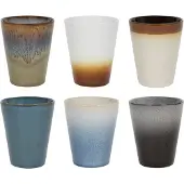Studio Tavola Cappuccinokopjes - Koffiebekers - Storm - 310 ml - 6 stuks