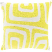 Unique living sierkussen dulce lemon yellow -45x45cm