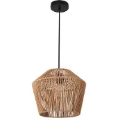 Lux.pro Hanglamp Sela 158x33 cm zwart en beige E27