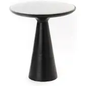 Starfurn Bijzettafel Essy | Black | 45 cm (Zwart, 46x50x46 diameter: 46cm)