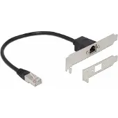 DeLOCK 85803, 0,3 meter, Cat5e, F/UTP (FTP), RJ-45, RJ-45, zwart