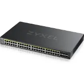 Zyxel GS2220-50HP beheerde switch 44x Gigabit Ethernet en 4x RJ45/SFP Combo (PoE+, max. 375W), 2x 1G SFP