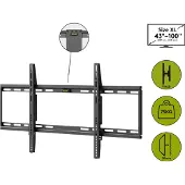 Goobay Basic series Fixed XL muurbeugel voor schermen tot 100 inch / vast