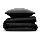 Zohome Zo Home Dekbedovertrek Katoen Satijn Satinado Uni - night black 140x200/220cm