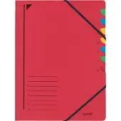 Leitz Sorteermap 3907 A4 Rood karton 7 vakken (week) 24,5 x 32 cm