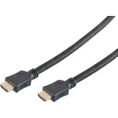 S-Impuls HDMI A-St/HDMI A-St verg HEAC sw Nylon Mantel 10m