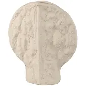 Ptmd Linos Taupe Matt Ceramic Structure Round Vase S