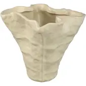 Ptmd Bloempot Reff - 25x23x21 cm - Keramiek - Creme