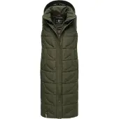 NAVAHOO Bodywarmer 'Brezelchen' olijfgroen