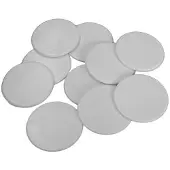 Spellenrijk Grote Spel Fiches 38mm Wit (10 stuks)