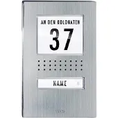 M-E ADV 110.1 EG Vistadoor Buitenunit voor Deurintercom Kabelgebonden Eengezinswoning RVS