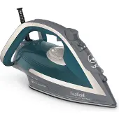 Tefal stoomstrijkijzer Ultragliss Plus FV6842E0 met automatische uitschakeling - Zool: Durilium Airglide - 2800 W - ivoor/blauw