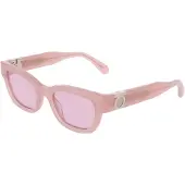 Ferragamo Zonnebril - - SF2067S - Acetaat - Opaline roze - 52/20/140