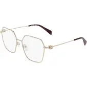 Liu Jo LJ2178 54/16/140 Glanzend Gouden Metalen Bril VROUW LJ2178