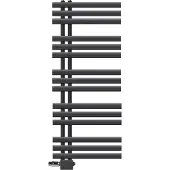LuxeBath Badkamerradiator middenaansluiting 500x1200 mm antraciet met universele aansluitset