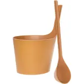 Rento Pisara Design Sauna emmer en lepel - Naturel