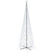 vidaXL Kegelkerstboom 3000 LED's koudwit 230x800 cm