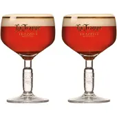 La Trappe Bierglazen Bokaal 250 ml - Set van 2 - Modern Design Gehard Glas - Stevig en Duurzaam - Perfect voor Speciaalbier Liefhebbers