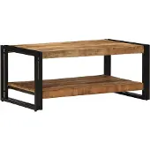 vidaXL Salontafel 90x50x38 cm, ruw massief mangohout