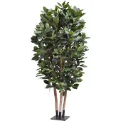 Maxifleur Kunstplanten Elastica Robusta Kolom Kunstboom Deluxe 300cm groen