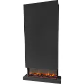 Xaralyn Elektrische wandhaard - Disegno 90XLB - zwart hout - 1400 Watt verwarming - met afstandsbediening - 3-zijdige elektrische haard - sfeerhaard