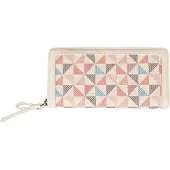 Gabor Portemonnee Meria Long Zip Wallet Printed Rose Wit