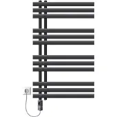 LuxeBath Badkamerradiator middenaansluiting 600x1000 mm antraciet met verwarmingselement 600W