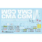 Italeri Modelbouwpakket Vrachtwagens - 3951 40'FT Container Trailer CMA-CGM Plastic - 1:24 - Modelbouw