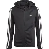 Adidas Kinder sweatshirt met capuchon en ritssluiting Designed To Move 3-Bandes | Maat 9/10 ans